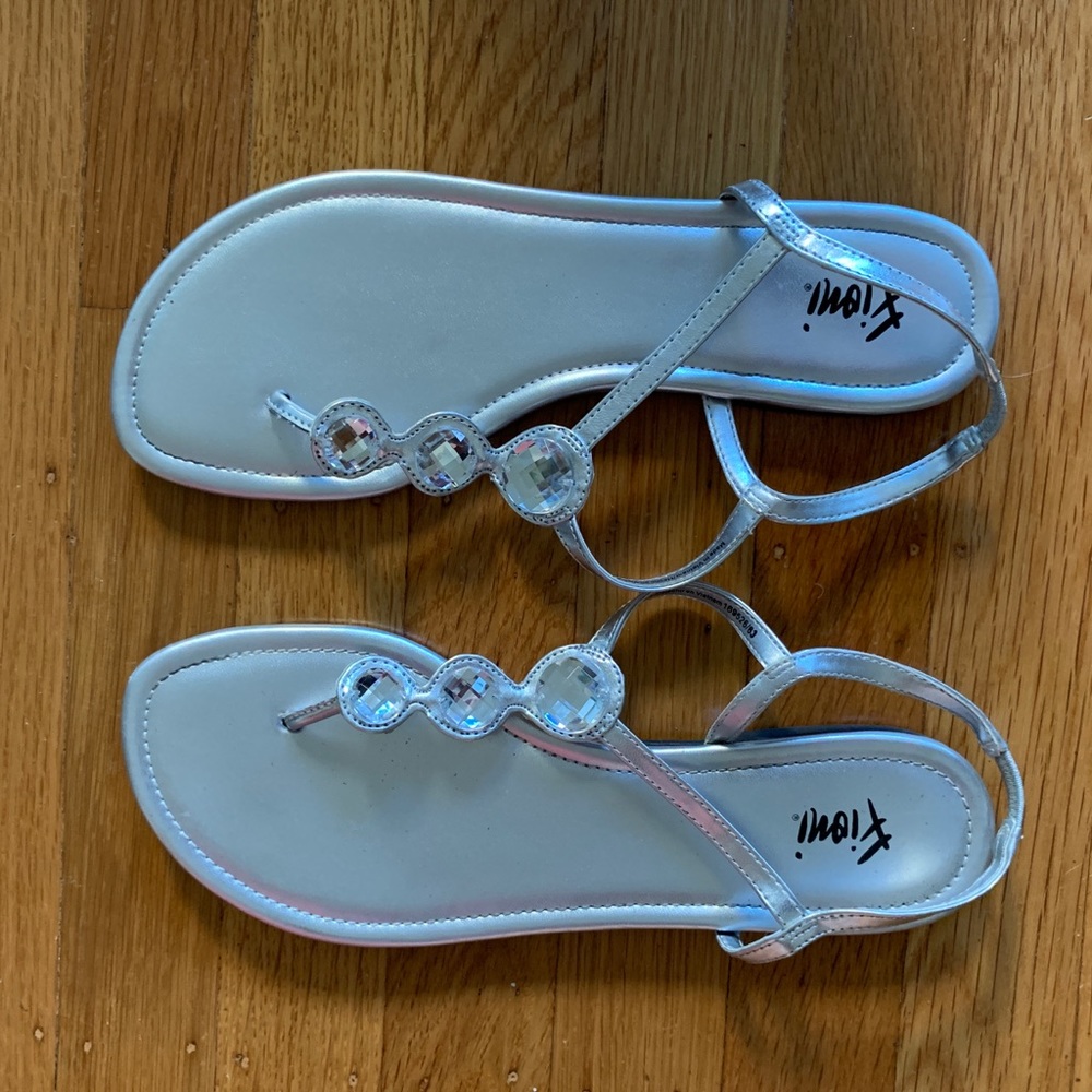 Silver sandals